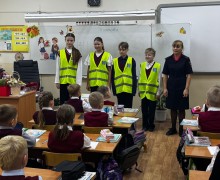 День световозвращателя прошел в школе № 6 города Кушва.