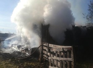 Пожар в деревне Кедровка, погиб человек
