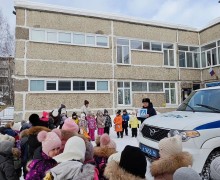 Сотрудники Госавтоинспекции провели урок безопасности для дошколят