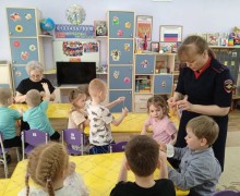 В детском саду прошел мастер-класс по безопасности!