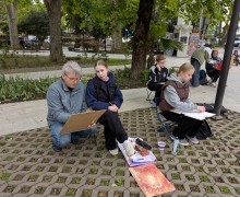 Ученики Кушвинской ДХШ на 22 Международном Арт-кампусе в Сочи. 