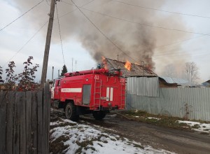 В Кушве горел частный дом