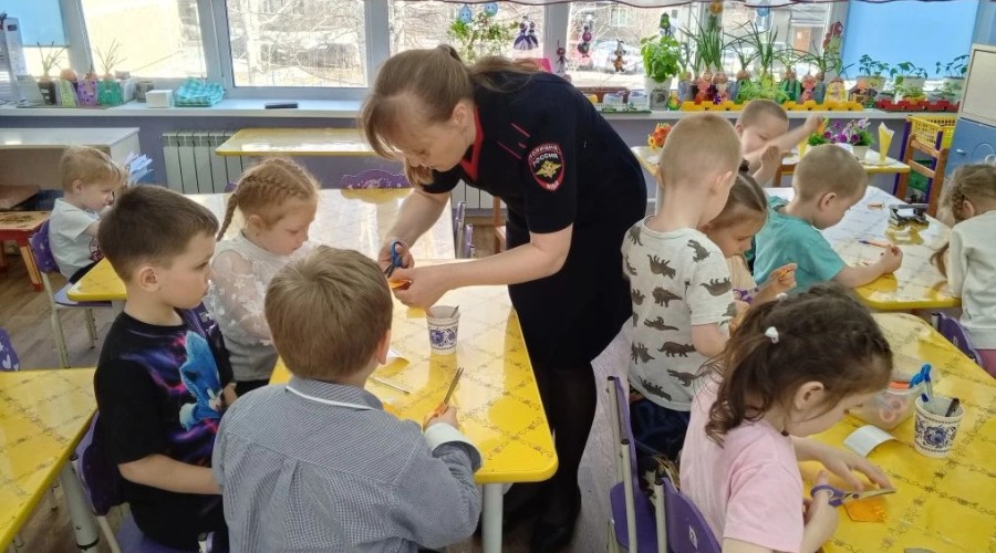 В детском саду прошел мастер-класс по безопасности!