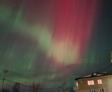 Северное сияние наблюдали жители Свердловской области