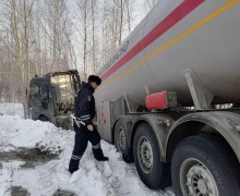 На Серовском тракте попала в ДТП цистерна с пропаном