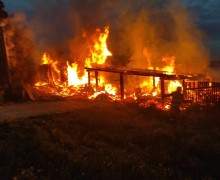 В Верхней Баранче ночью горел частный дом на главной улице