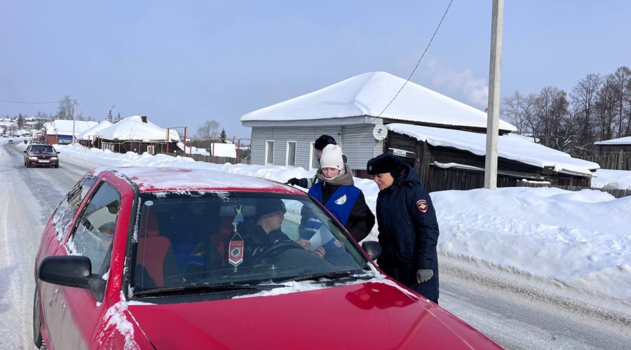 Акция «Письмо водителю» в Верхней Туре