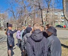 Пешеходная экскурсия с инспектором Госавтоинспекции!