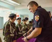 Росгвардейцы поздравили курсантов «Беркута-Спасателя» с наступающим праздником