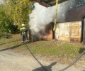 Благодаря оперативным действиям кушвинских пожарных, огонь в гараже был быстро потушен 
