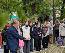 Ученики Кушвинской ДХШ на 22 Международном Арт-кампусе в Сочи. 
