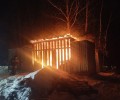 В заречном районе Кушвы горел дровяник