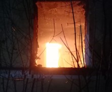Пожар в Кушве. И вновь в заброшенном здании.