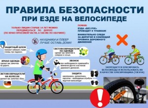 Правила безопасной езды на велосипеде для детей.  
